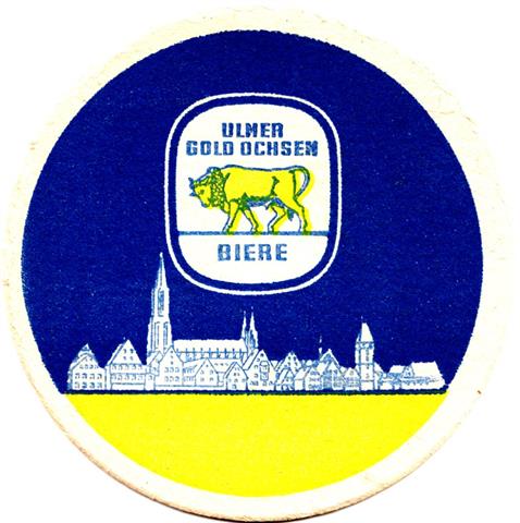 ulm ul-bw gold ochsen rund 1a (215-hg o blau u gelb) 